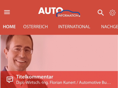 Titelkommentar in der „AUTO Information“ des Auto & Wirtschaft Verlages: „Chance für proaktives Stammkunden-Management!“ - ein Artikel von Björn Kücklich von Björn Kücklich Coaching dem New Leadership Coach